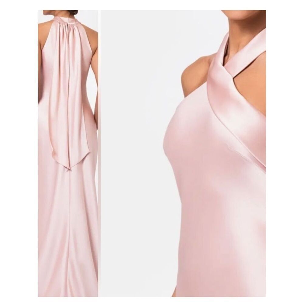 XSCAPE 6247X Evenings Halter Neck Satin Trumpet Gown Size 14 $ 308.00 NEW